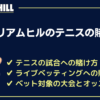 ウィリアムヒルのテニスベッティング