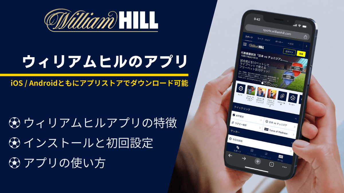 ウィリアムヒルのアプリ