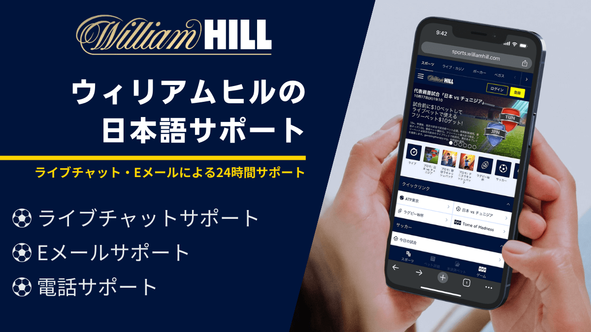 ウィリアムヒルの日本語サポート