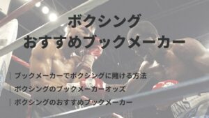 ブックメーカーのボクシング